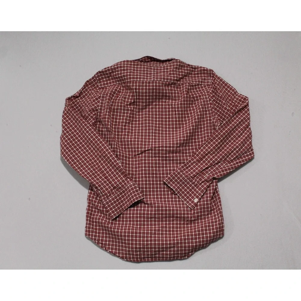 Banana Republic Men Button Down Shirt Long Sleeve Plaid Soft Wash Size Small
